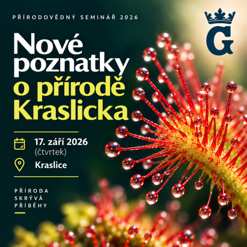 Malý plakát k semináři Nové poznatky o přírodě Kraslicka - bez programu